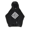Eminent and Elevated Acid Wash Black Hoodie